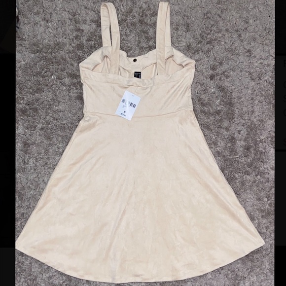 Faux Suede Button-Front Dress, size S - Picture 3 of 3